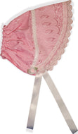 Candy Pink Eyelet ABDL Adult Little Girl Baby Sun Bonnet Sissy Dress up by Leanne's