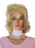 Ready to Wear White Satin Lace Ribbon bows Whore Embroidered Adult Baby Girl Sissy Collar by Leanne's