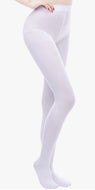 Women's 80 Denier Soft White Opaque Tights for Adult Little Girl Sissy Dress-up