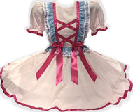 Ready-to-Wear Pink Ruffles Ribbons Bows Adult Sissy Dress by Leanne's