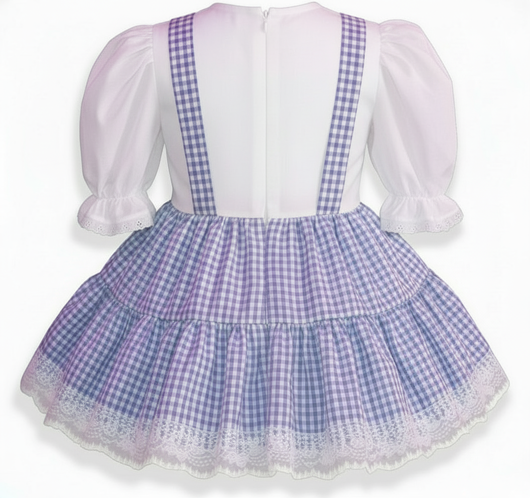 macy purple dress Macy Custom Fit Gingham Adult Little Girl Baby Sissy Dress by Leanne's –  Leanne's Pretty Dresses