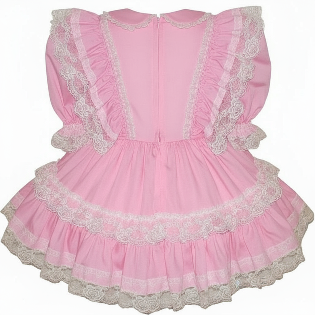 caesar dressing recipe no anchovies Linda Custom Fit Pink Lacy Ruffles Adult Baby Little Girl Sissy Dress –  Leanne's Pretty Dresses