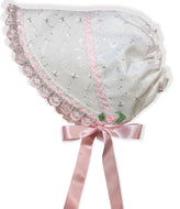 Adorable White Eyelet ABDL Adult Little Girl Baby Bonnet Sissy Dress up by Leanne's
