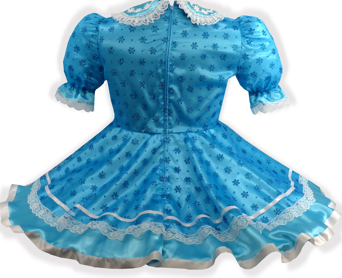 luxury dresses Chloé Flower Girl Dress The Havana Club - Size_3 years Color:WHT-BLUE-MULTI _cm/inch (measured from middle
