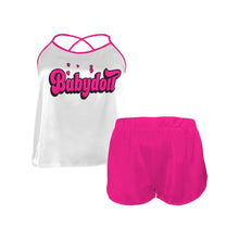 2pc Hot Pink Babydoll Soft Back Sissy Pajamas