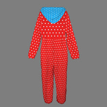 Candy Pop Polka Dots Unisex Plush Hooded Pajamas