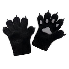 Handmade Plush Cat's Paw Gloves