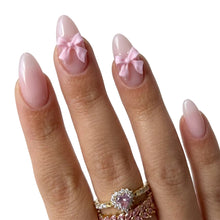 Sweet Sissy Pink Bows French Press On Nails