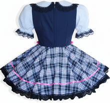 Vilate Custom Fit Eyelet Plaid Ribbons Adult Little Girl Sissy Dress by Leanne's