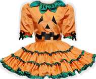 Ready to Wear Halloween Pumpkin Adult Sissy Jack-O-Lantern Dress by Leanne's