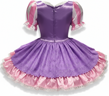 Custom Fit Pink Lavender Satin Rapunzel Halloween Costume Adult Sissy Dress