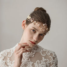 Ivory Pearl Flower Sissy Wedding Headband