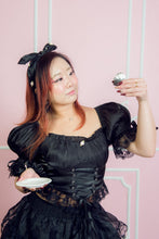 Black Lunar Sissy Princess Corset Top