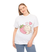 Cute Bunny Strawberry Unisex Play Tee - 4 Colors