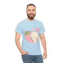 Cute Bunny Strawberry Unisex Play Tee - 4 Colors