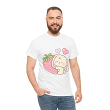 Cute Bunny Strawberry Unisex Play Tee - 4 Colors