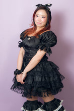 Lunar Soufflé Black Lace Ruffle Petticoat Skirt