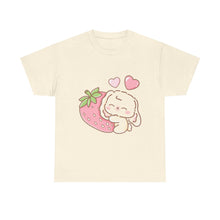 Cute Bunny Strawberry Unisex Play Tee - 4 Colors