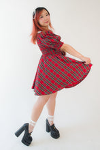 Red Tartan Sissy Holiday Gumdrop Dress