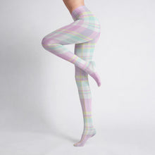 Pastel Plaid Soft Stretch Sissy Lolita Tights