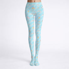 Blue Rainbow Unicorn Adult Baby Tights Sissy Pantyhose