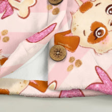 Pink Puppy Love Flannel Ears Sissy Hoodie
