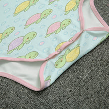 Tiny Turtle Short Sleeve ABDL Snap Crotch Onesie