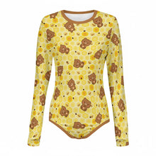 Honey Paw Teddy Bear Long Sleeve Adult Baby Onesie