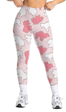 Pink Circus Animal Cookies Soft Comfy Leggings
