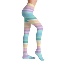 Pastel Candycore Stripes Sissy Tights