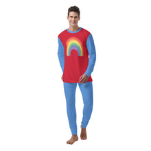 2pc Red Rainbow Soft Sissy Pajamas