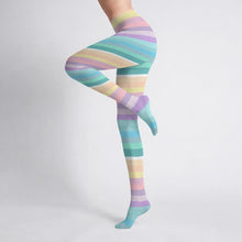 Pastel Candycore Stripes Sissy Tights