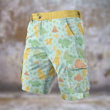 Dinosaur Dreamland Adult Boy Cargo Play Shorts