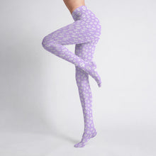 Soft Lavender Puppy Paw Stretch Sissy Tights
