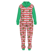 Merry Moose Christmas Hooded Adult Baby Pajamas