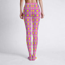 Pink Harlequin Clowncore Sissy Tights