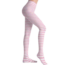 Sweet Pink Sprinkle Stripes Sissy Stretch Tights