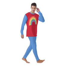 2pc Red Rainbow Soft Sissy Pajamas