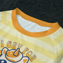 I Cry For Cuddles Adult Baby 2pc Yellow Stripe Jammies