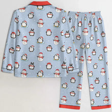 Winter Frosty Friends Satin Adult Sissy 2pc Pajama Set