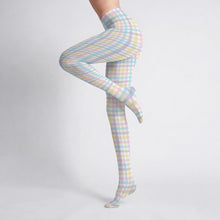 Pretty Pastel Plaid Sissy Stretch Tights