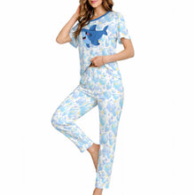 Bubbles Kawaii Shark Cozy 2pc Adult Lounge Pajamas Set