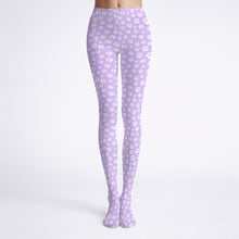 Soft Lavender Puppy Paw Stretch Sissy Tights