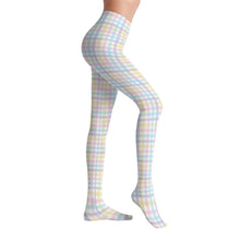 Pretty Pastel Plaid Sissy Stretch Tights