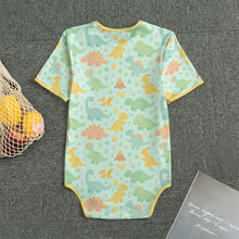 Dinosaurs Dreamland Short Sleeve Mint ABDL Onesie