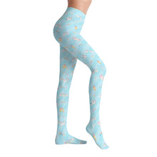 Blue Rainbow Unicorn Adult Baby Tights Sissy Pantyhose