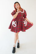 Red Tartan Sissy Holiday Gumdrop Dress