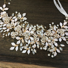 Sissy Princess Floral Rhinestone Wedding Headband - 2 Colors