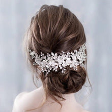 Sissy Princess Floral Rhinestone Wedding Headband - 2 Colors