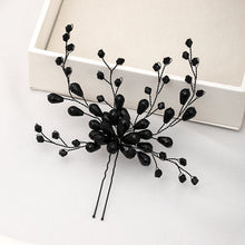 Black Sissy Princess Beaded Wedding Headband
